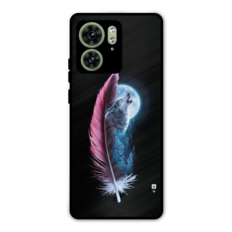 Night Howler Metal Back Case for Motorola Edge 40 5G