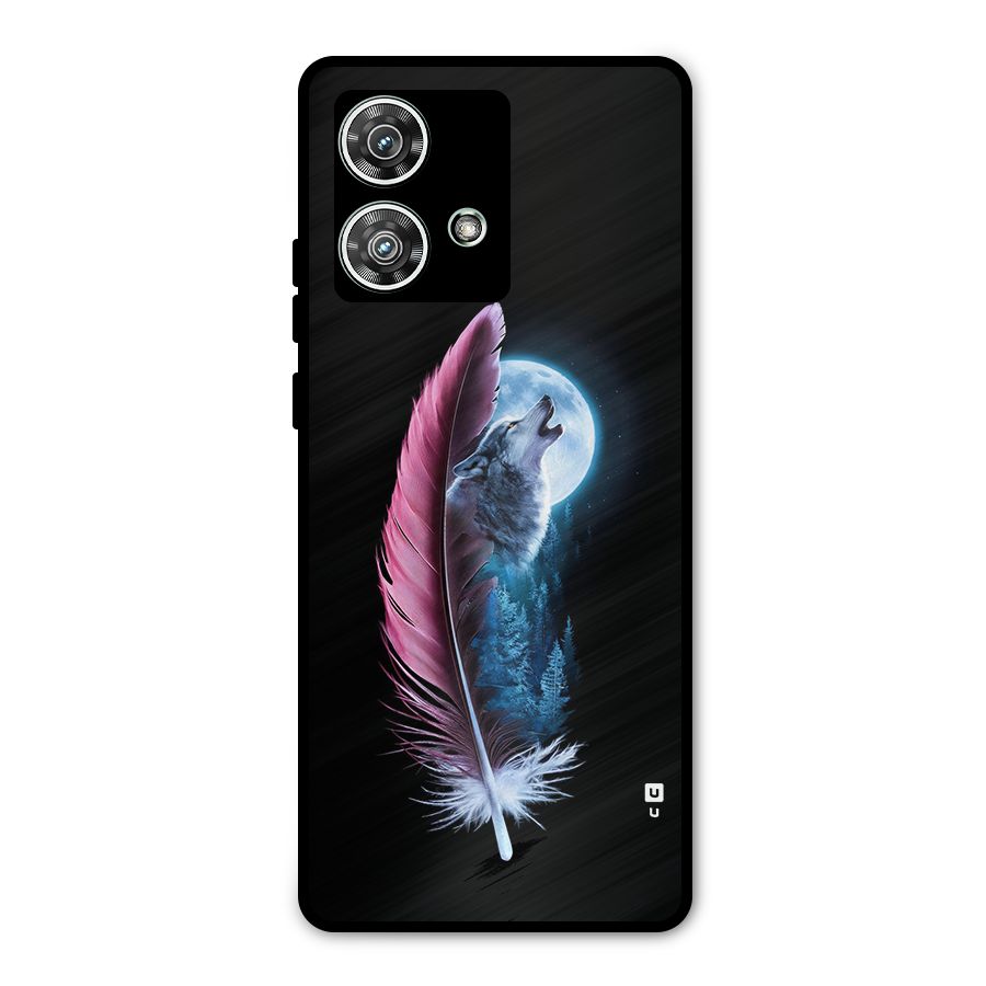 Night Howler Metal Back Case for Motorola Edge 40 Neo