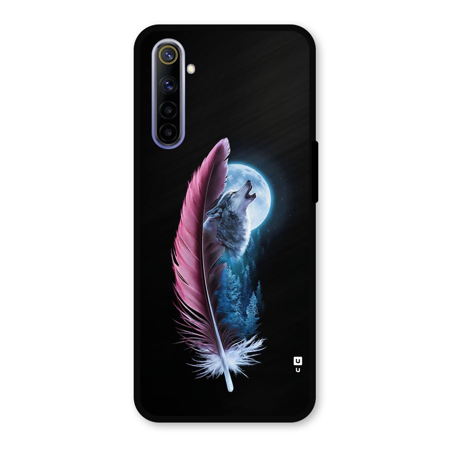 Night Howler Metal Back Case for Realme 6i