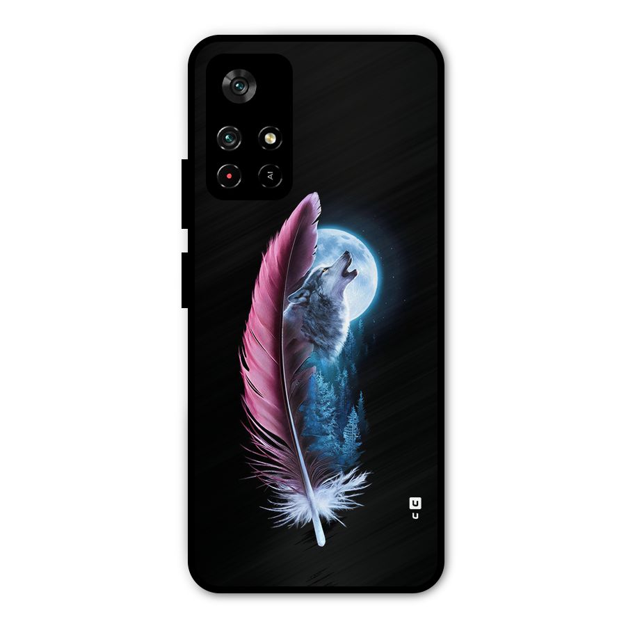 Night Howler Metal Back Case for Redmi Note 11T 5G