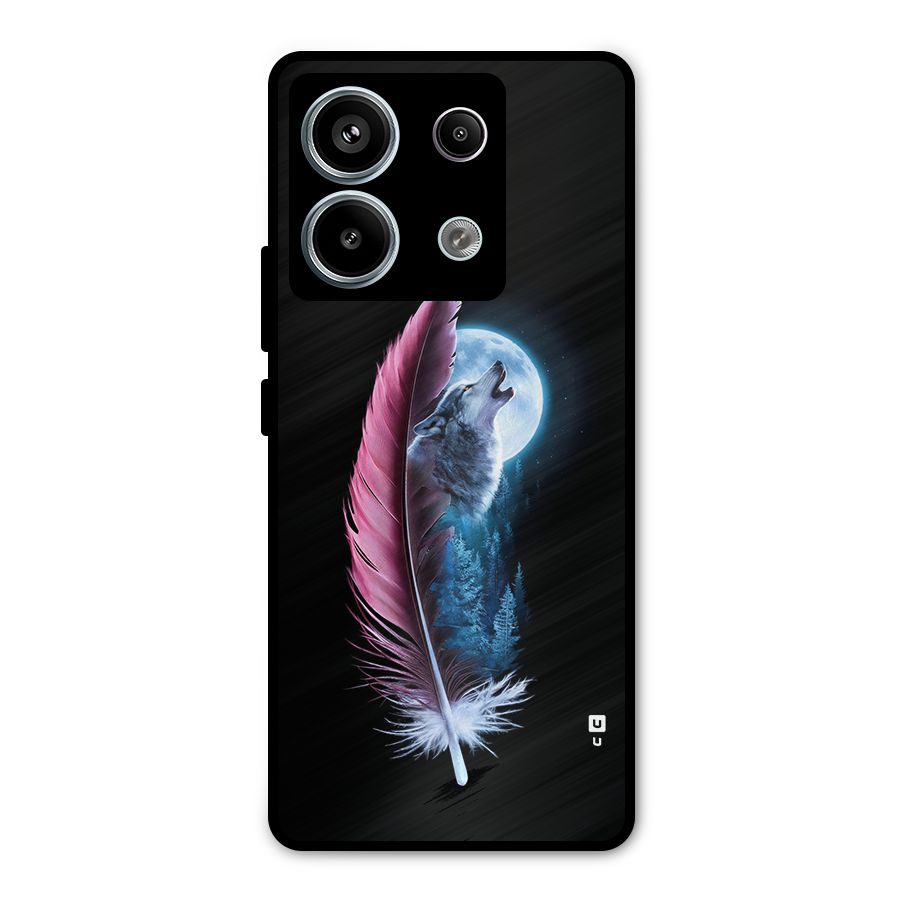 Night Howler Metal Back Case for Redmi Note 13 Pro 5G