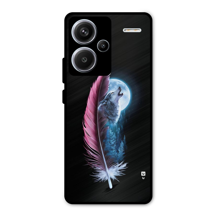 Night Howler Metal Back Case for Redmi Note 13 Pro Plus