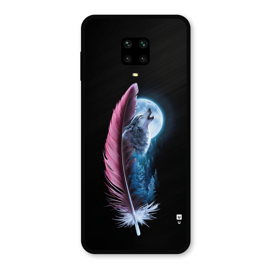 Night Howler Metal Back Case for Redmi Note 9 Pro