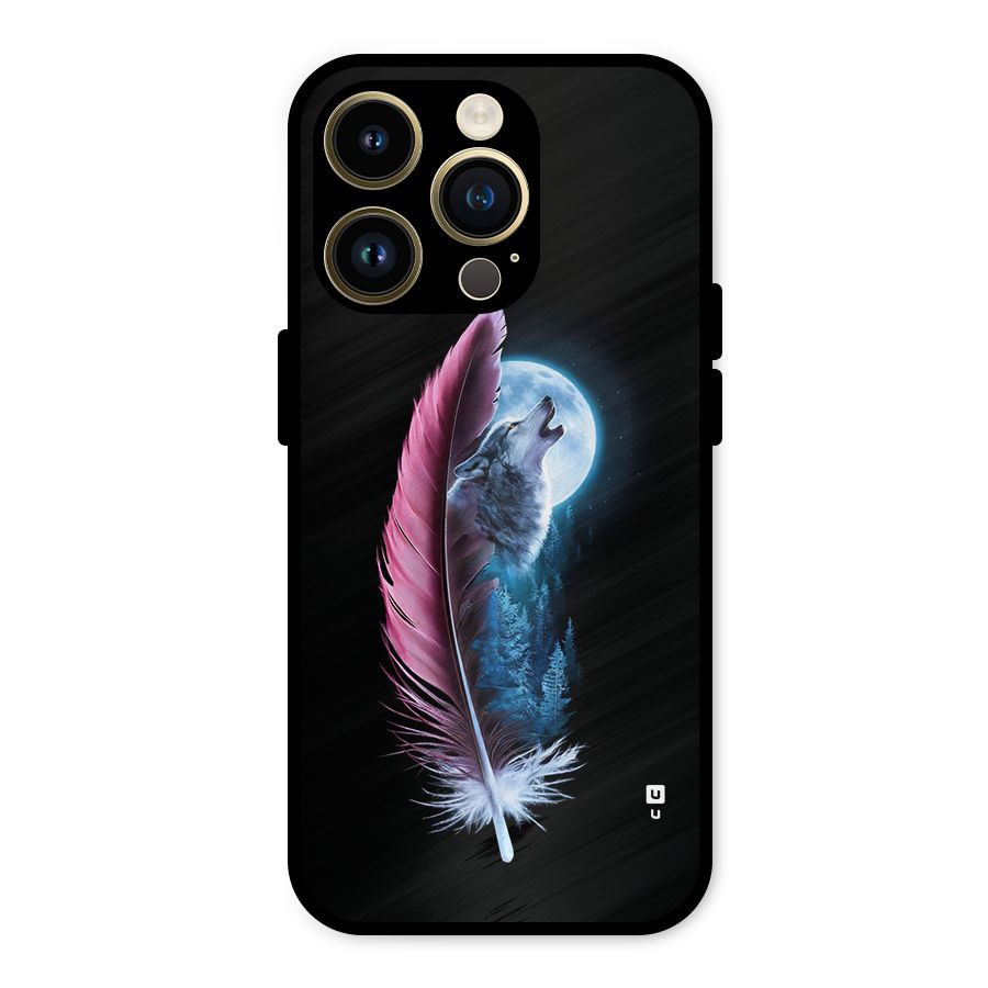Night Howler Metal Back Case for iPhone 14 Pro