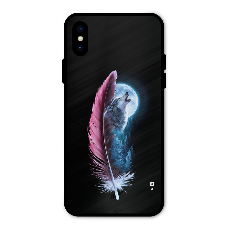 Night Howler Metal Back Case for iPhone X