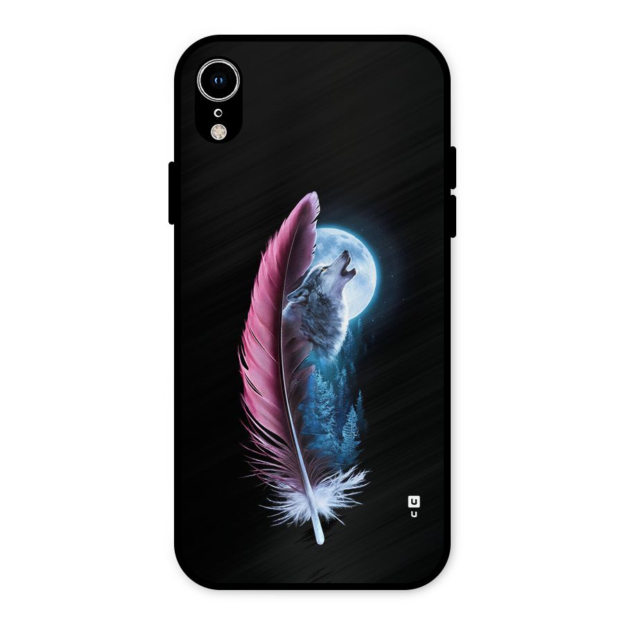 Night Howler Metal Back Case for iPhone XR