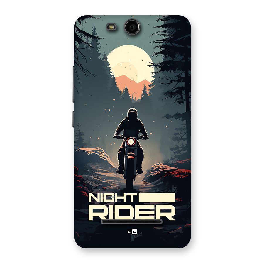 Night Rider Back Case for Canvas Juice 3 Q392