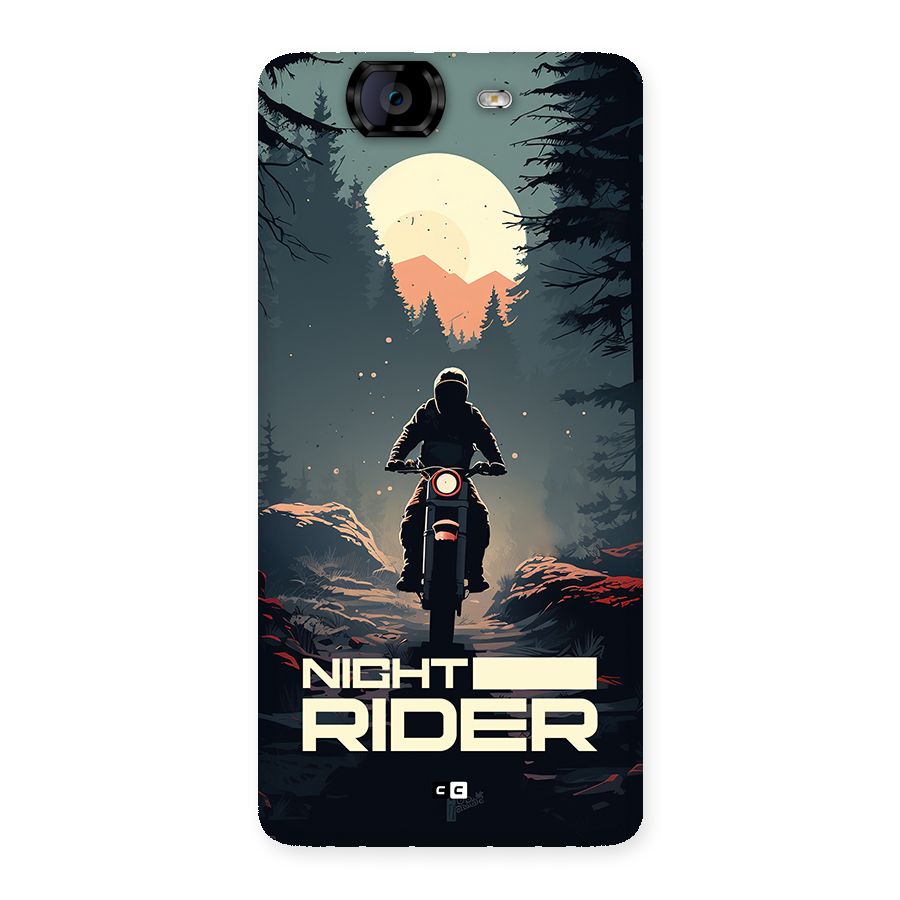 Night Rider Back Case for Canvas Knight A350