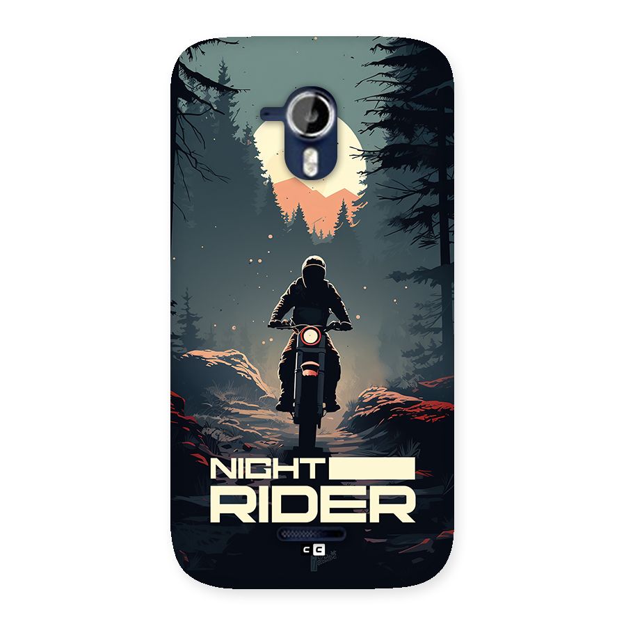 Night Rider Back Case for Canvas Magnus A117