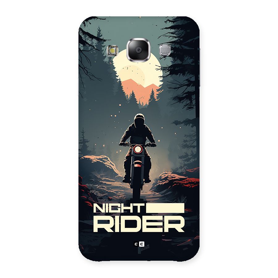 Night Rider Back Case for Galaxy E5