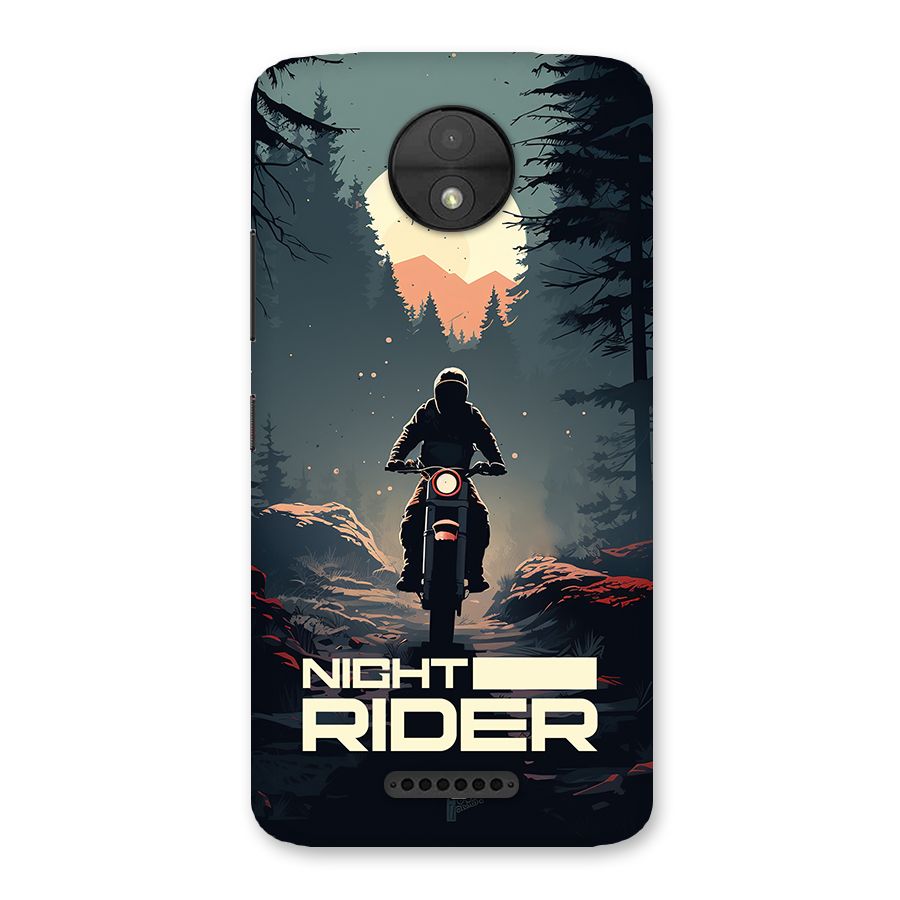 Night Rider Back Case for Moto C