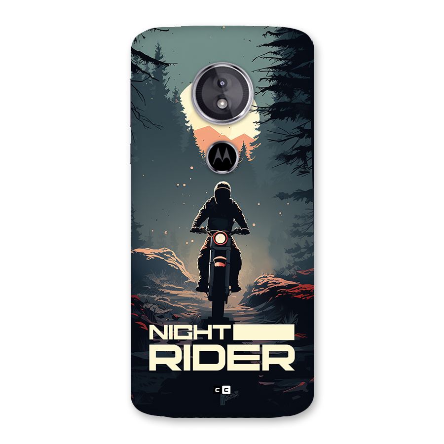 Night Rider Back Case for Moto E5