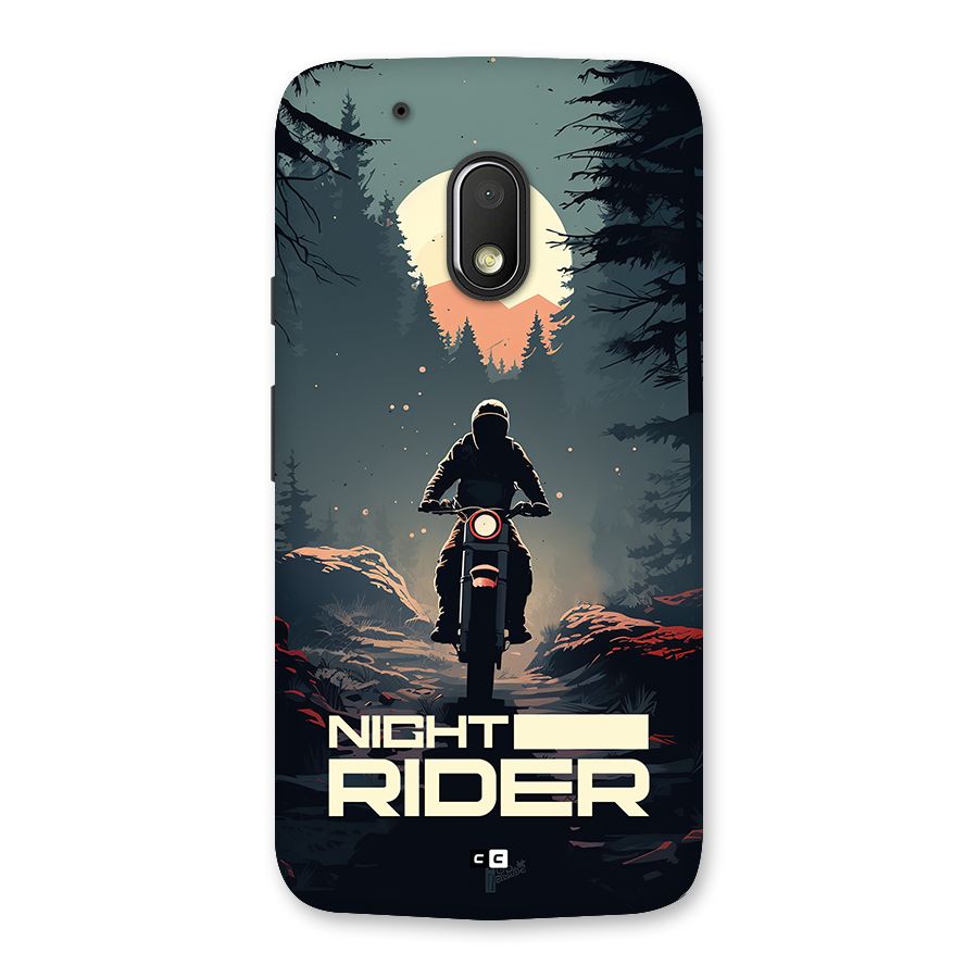Night Rider Back Case for Moto G4 Play