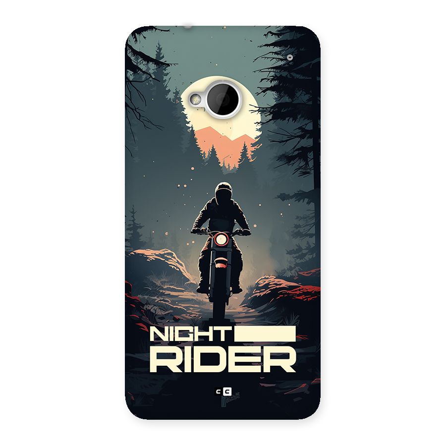 Night Rider Back Case for One M7 (Single Sim)