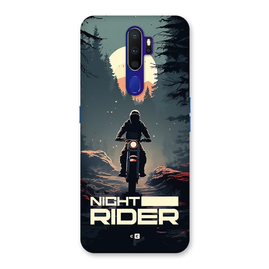 Night Rider Back Case for Oppo A9 (2020)