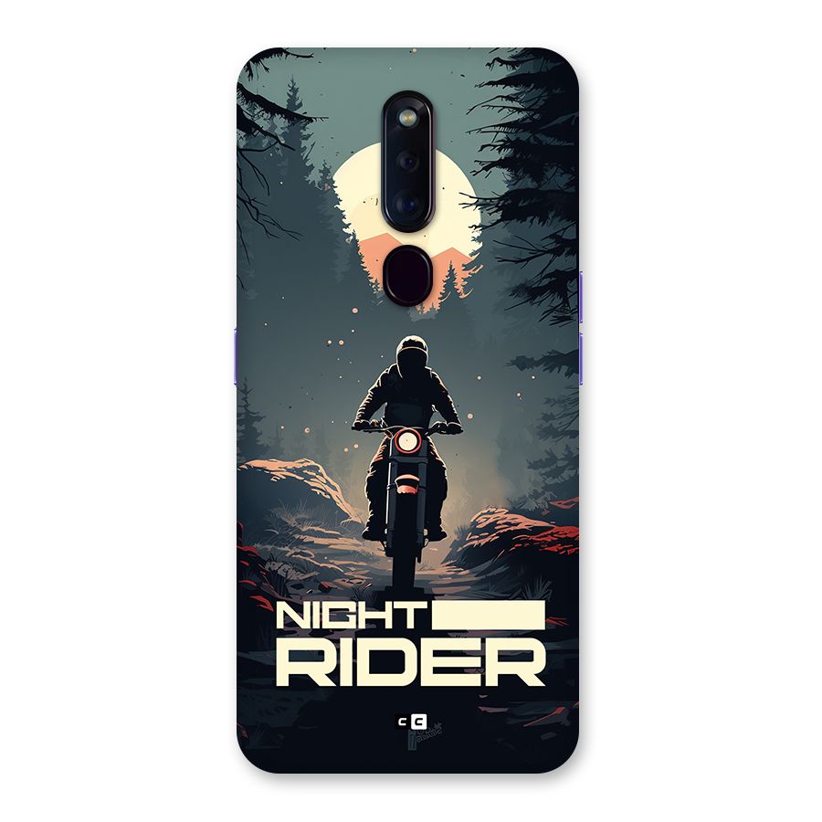 Night Rider Back Case for Oppo F11 Pro
