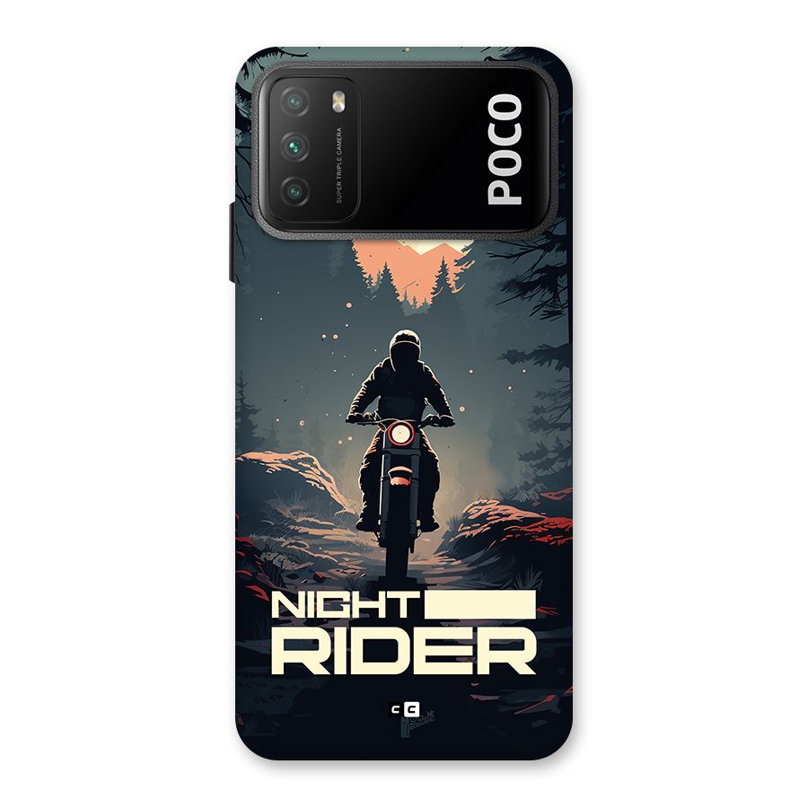 Night Rider Back Case for Poco M3