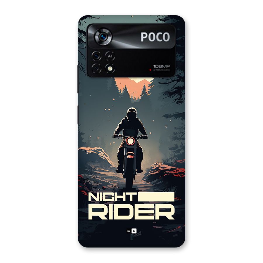 Night Rider Back Case for Poco X4 Pro 5G