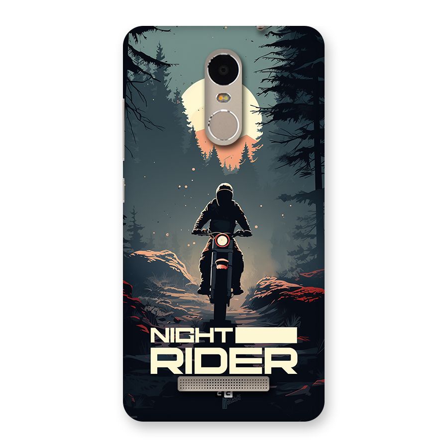 Night Rider Back Case for Redmi Note 3