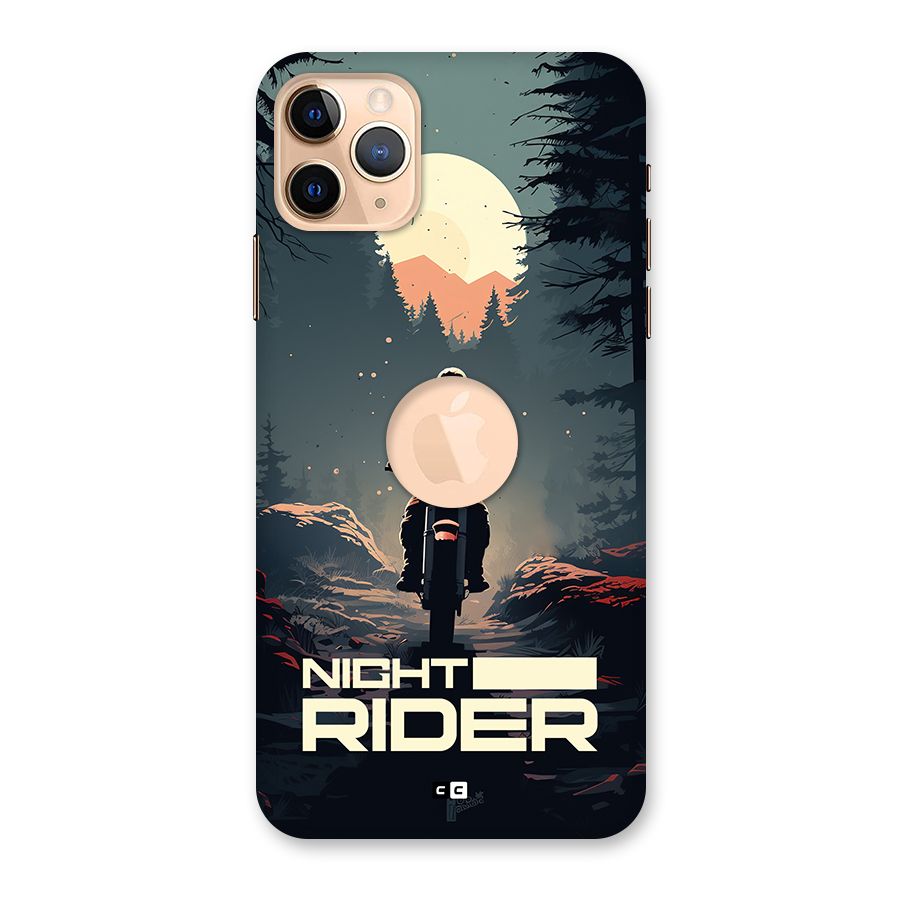 Night Rider Back Case for iPhone 11 Pro Max Logo Cut