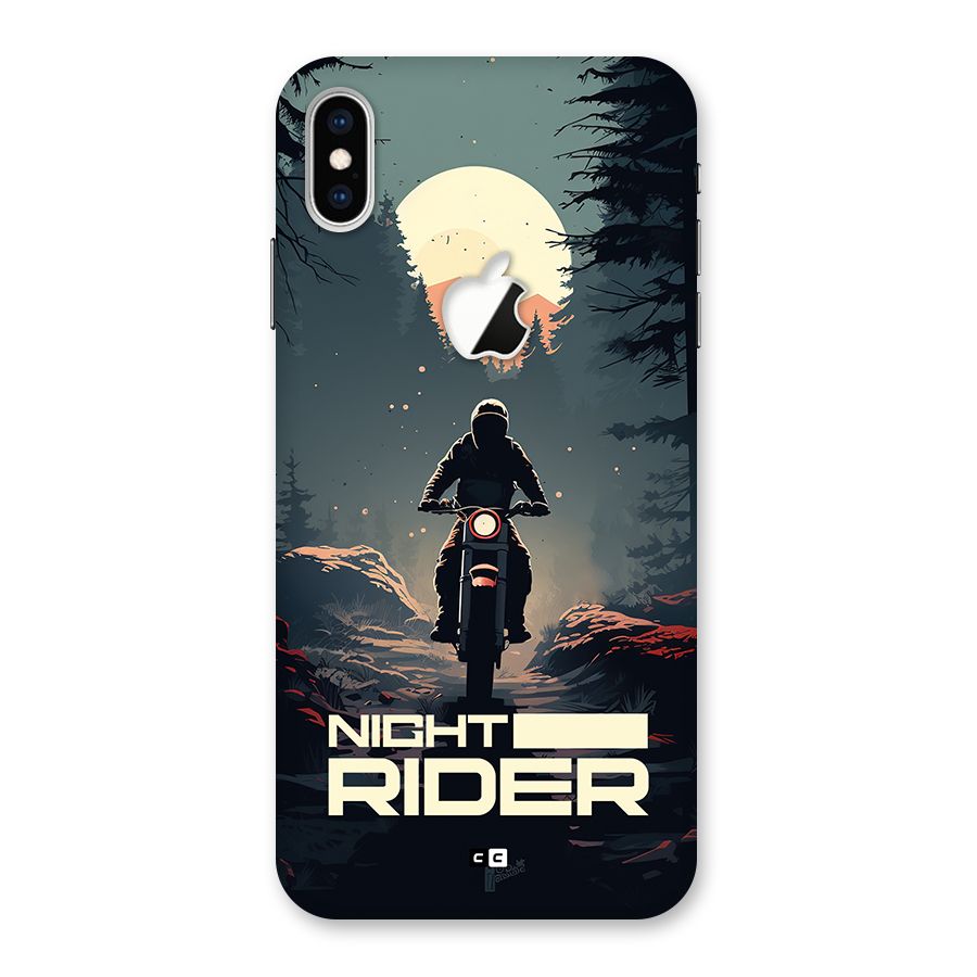 Night Rider Back Case for iPhone XS Max Apple Cut
