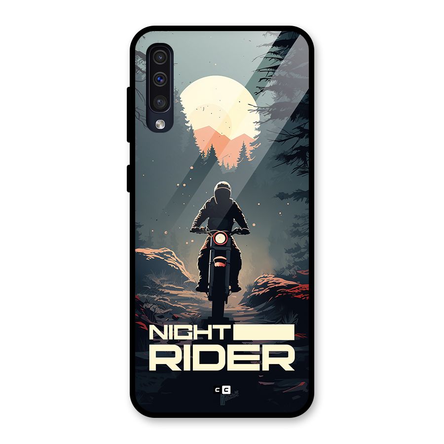 Night Rider Glass Back Case for Galaxy A50