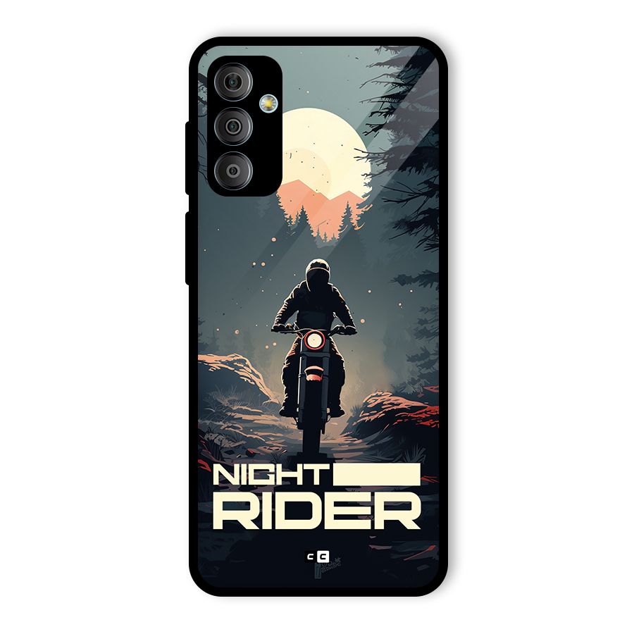 Night Rider Glass Back Case for Galaxy F23