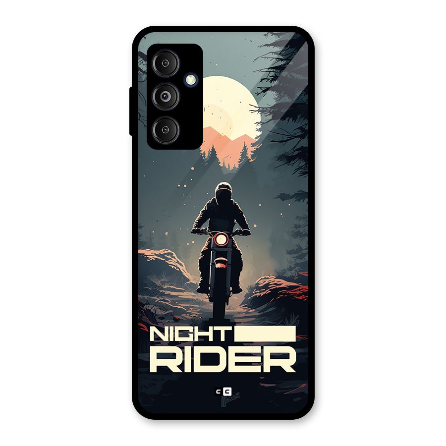 Night Rider Glass Back Case for Galaxy M14 5G