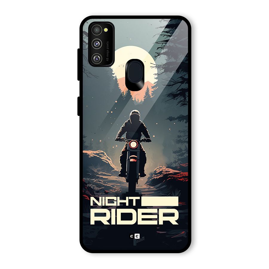 Night Rider Glass Back Case for Galaxy M30s