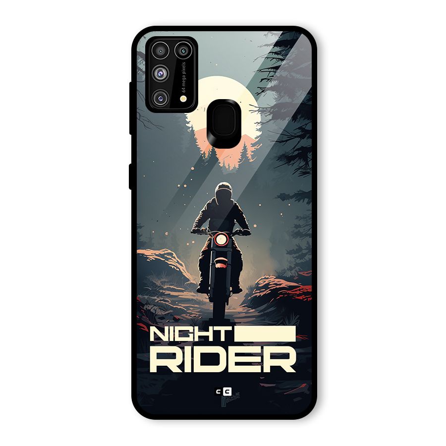 Night Rider Glass Back Case for Galaxy M31