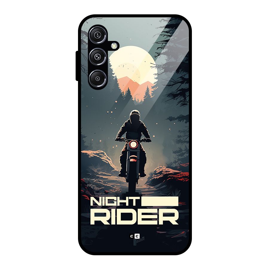 Night Rider Glass Back Case for Galaxy M34 5G