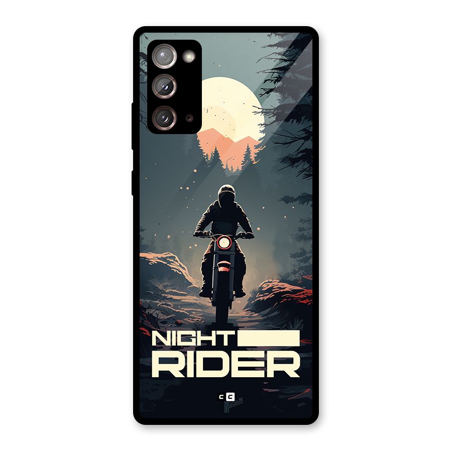 Night Rider Glass Back Case for Galaxy Note 20