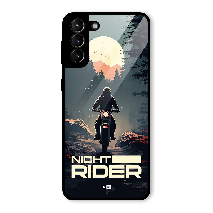 Night Rider Glass Back Case for Galaxy S21 Plus