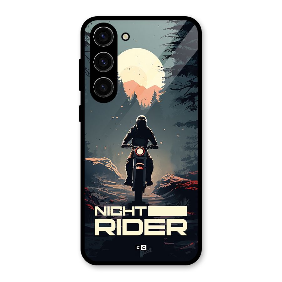 Night Rider Glass Back Case for Galaxy S23 Plus