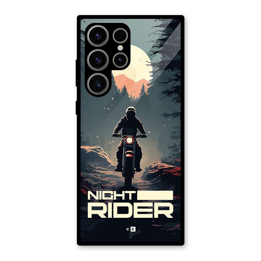 Night Rider Glass Back Case for Galaxy S23 Ultra