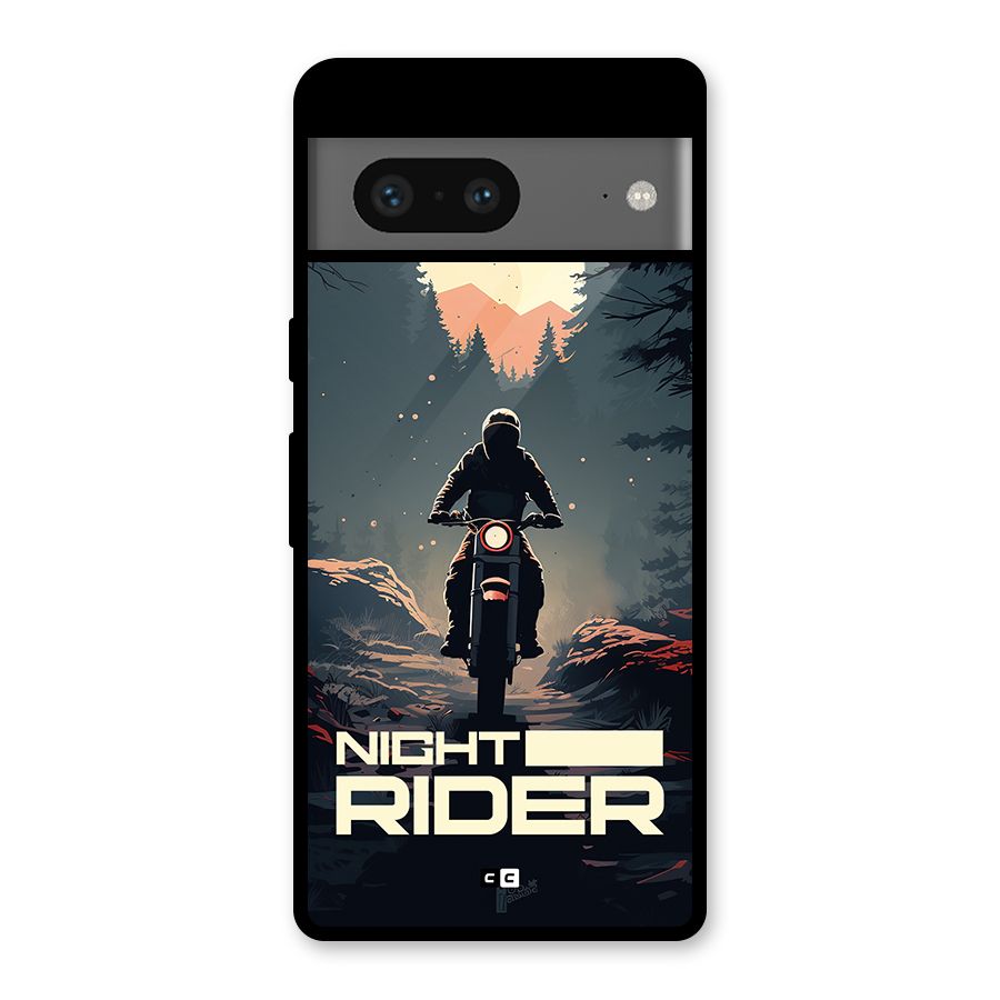 Night Rider Glass Back Case for Google Pixel 7