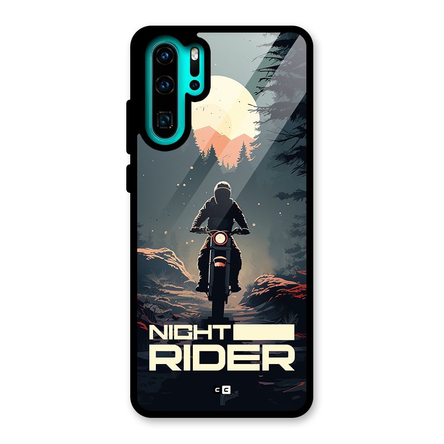 Night Rider Glass Back Case for Huawei P30 Pro