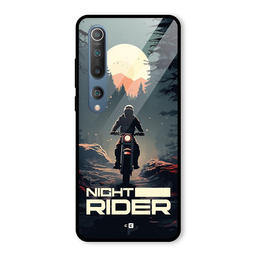 Night Rider Glass Back Case for Mi 10