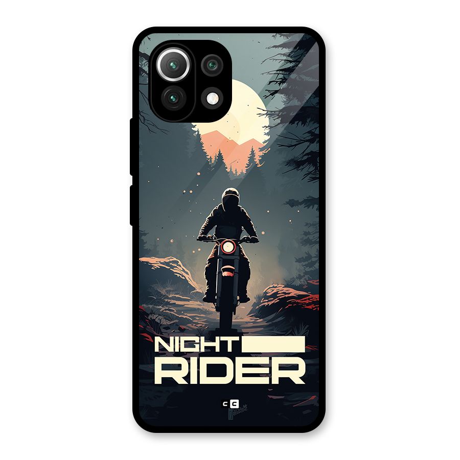 Night Rider Glass Back Case for Mi 11 Lite NE 5G