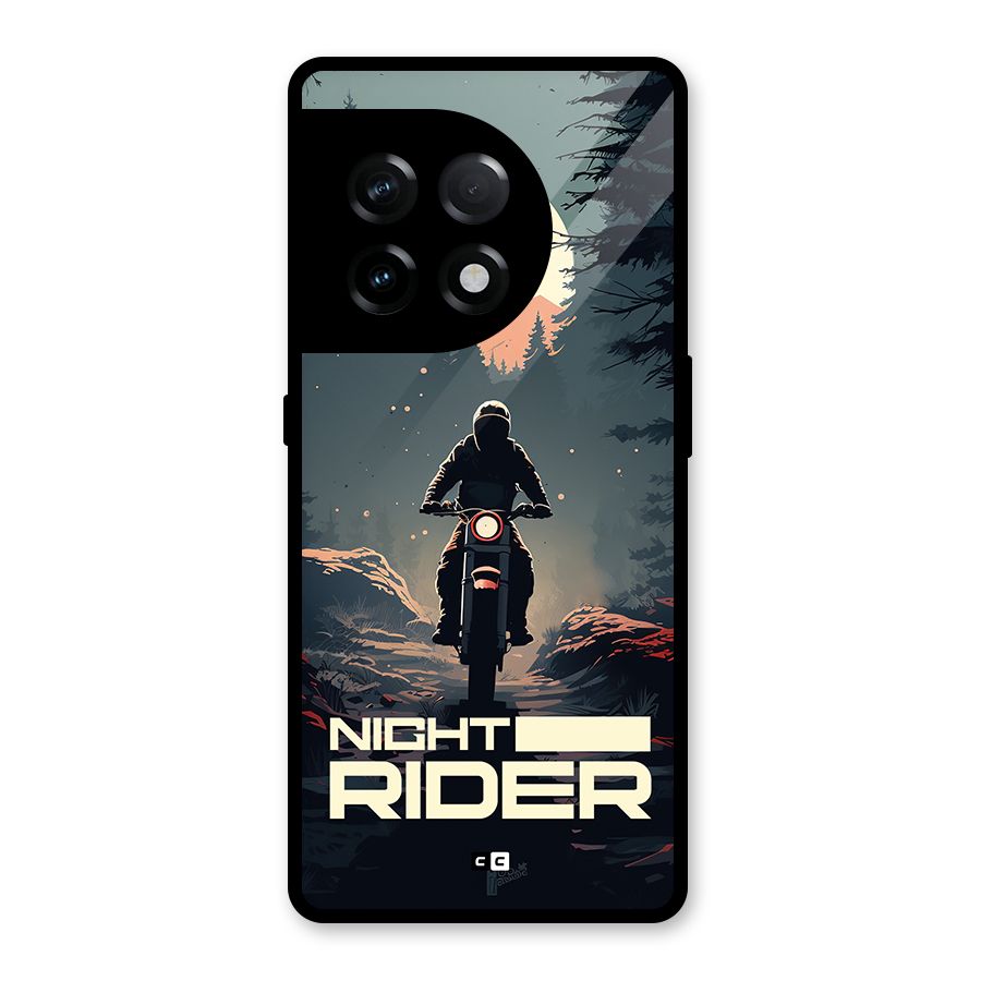 Night Rider Glass Back Case for OnePlus 11R