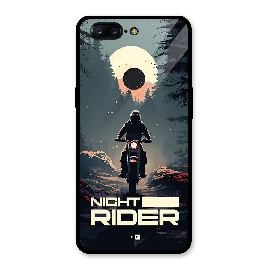 Night Rider Glass Back Case for OnePlus 5T