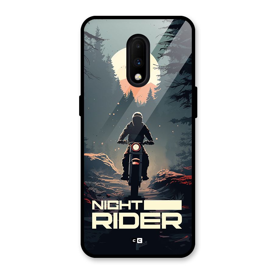 Night Rider Glass Back Case for OnePlus 7