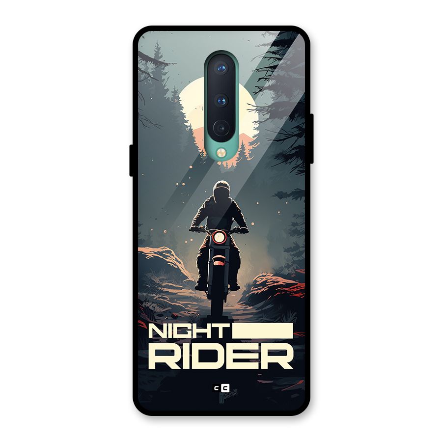 Night Rider Glass Back Case for OnePlus 8
