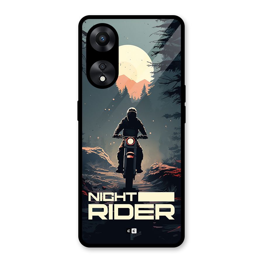 Night Rider Glass Back Case for Oppo A78