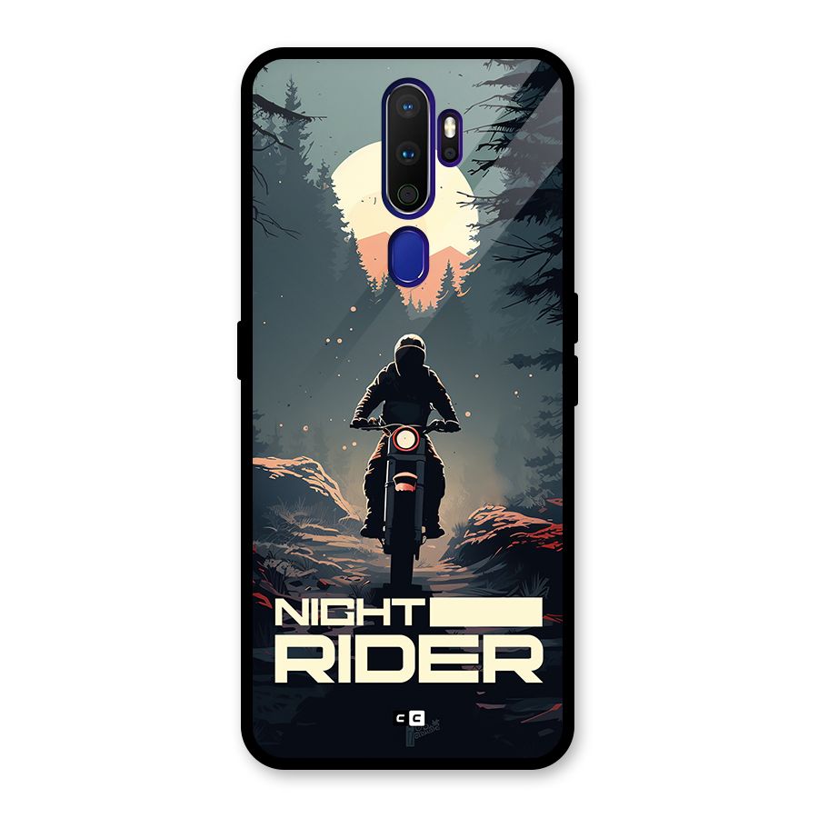 Night Rider Glass Back Case for Oppo A9 (2020)