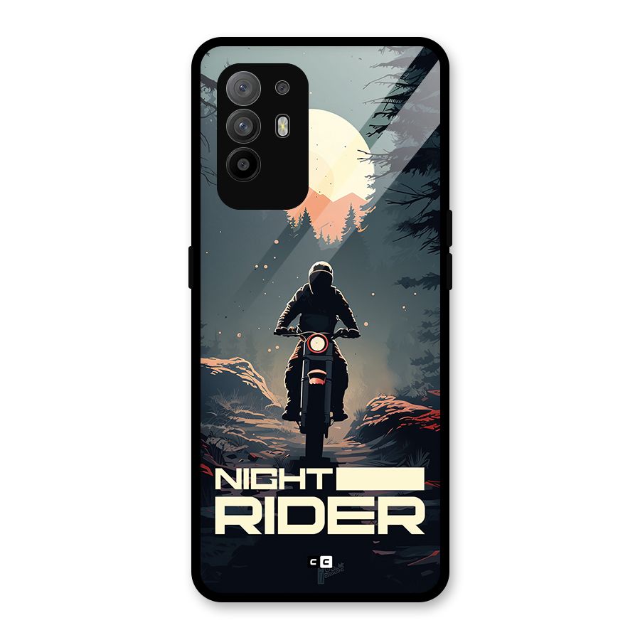 Night Rider Glass Back Case for Oppo F19 Pro Plus 5G