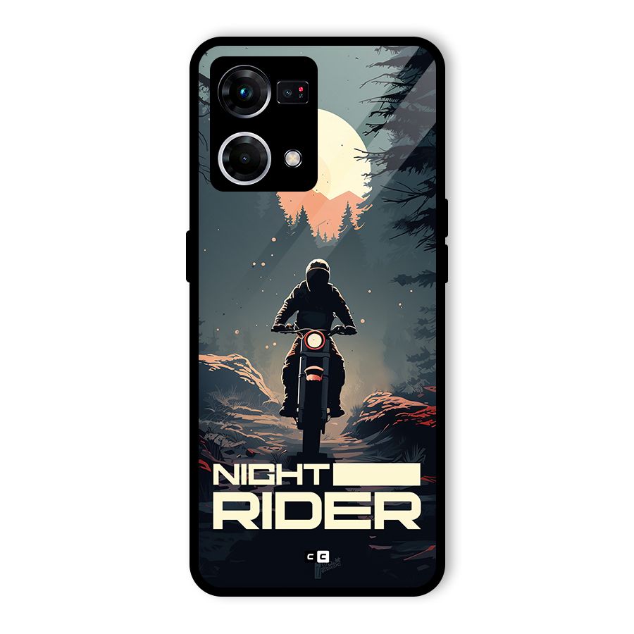 Night Rider Glass Back Case for Oppo F21s Pro 4G