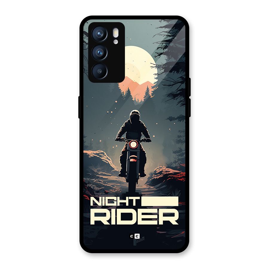 Night Rider Glass Back Case for Oppo Reno6 5G