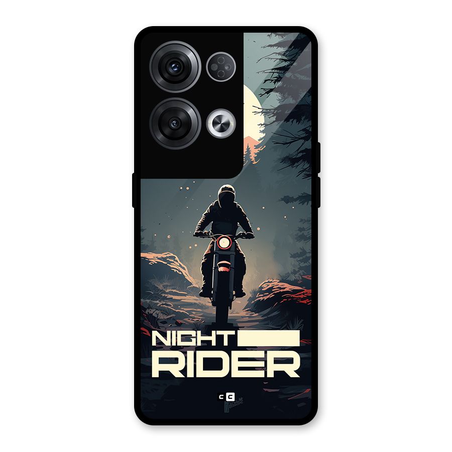 Night Rider Glass Back Case for Oppo Reno8 Pro 5G