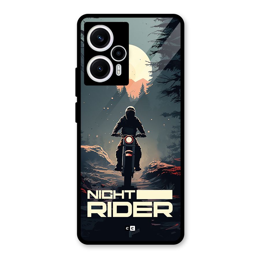 Night Rider Glass Back Case for Poco F5